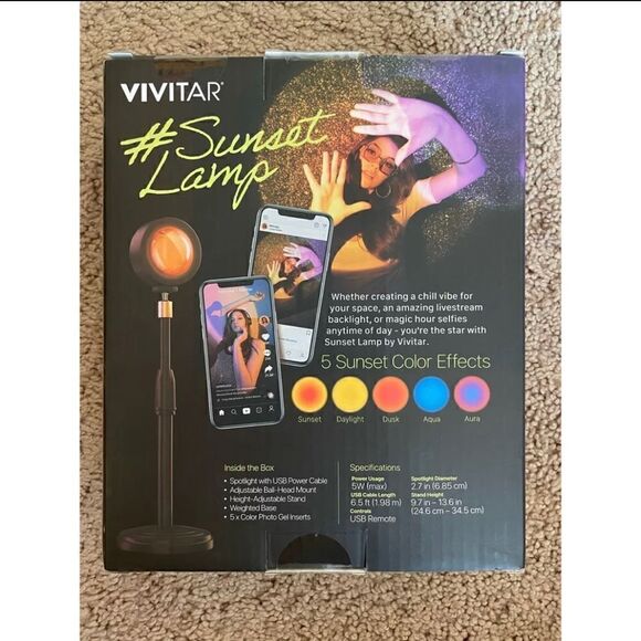 Vivitar Sunset Lamp For Vlogging/Photography - Picture 2 of 3